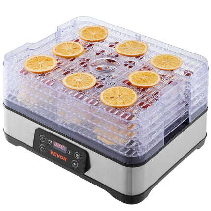 5-Tray 300W Food Dehydrator with Digital Timer & Temperature Control